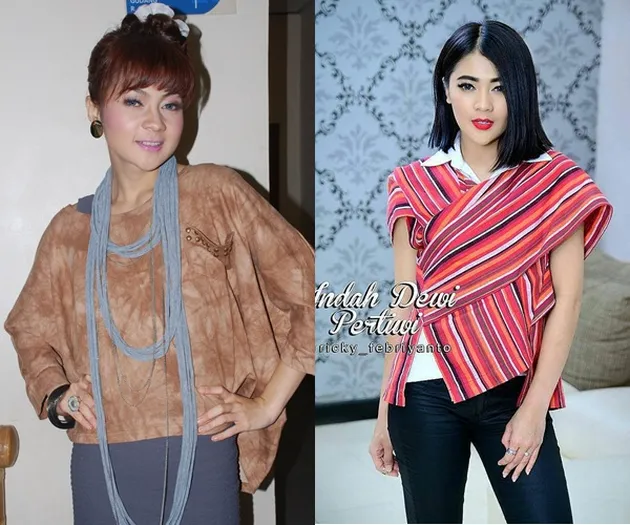 foto-foto seleb cantik dengan perubahan wajah drastis