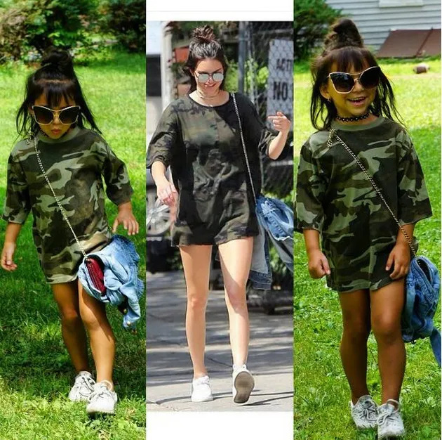 Gadis kecil tiru gaya keluarga Kardashian