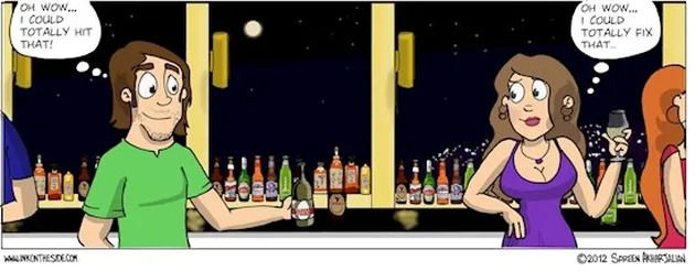 foto perbedaan kocak cowok-cewek