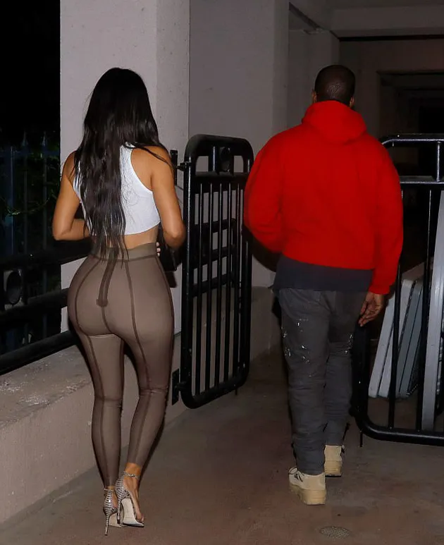 Kim Kardashian braless