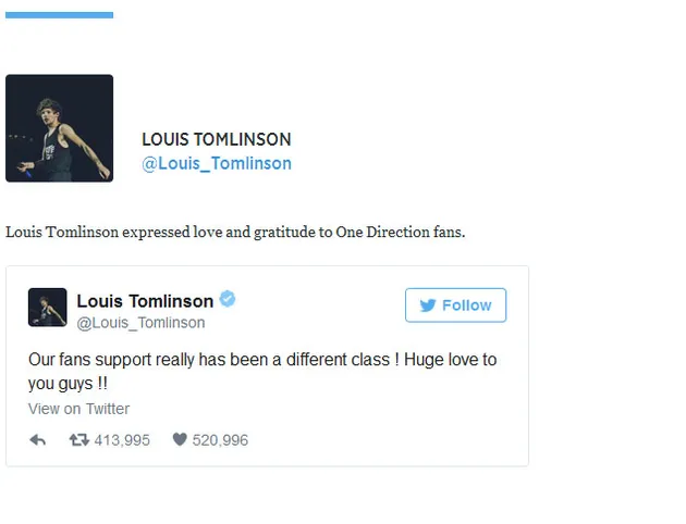 One Direction Raja Twitter 2015