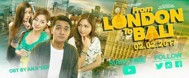 Poster \&#039;FROM LONDON TO BALI\&#039;