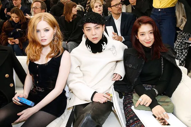 FOTO: Di Paris, Park Shin Hye Bareng G-Dragon di Acara ...