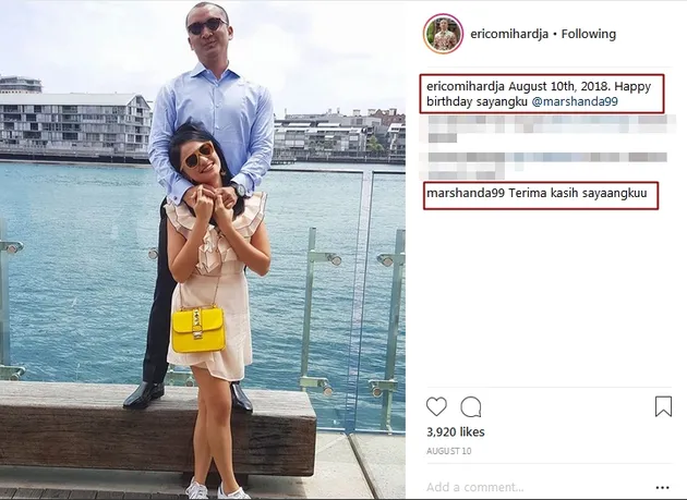 Erico Mihardja dan Marshanda