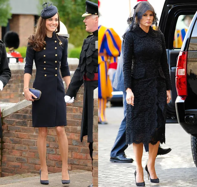 Fashion Kate Middleton vs Melania Trump