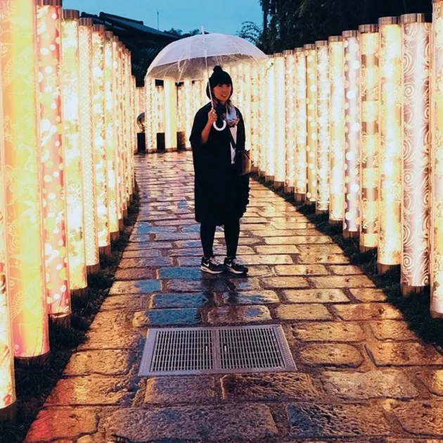 Fitri Tropica Liburan ke Jepang