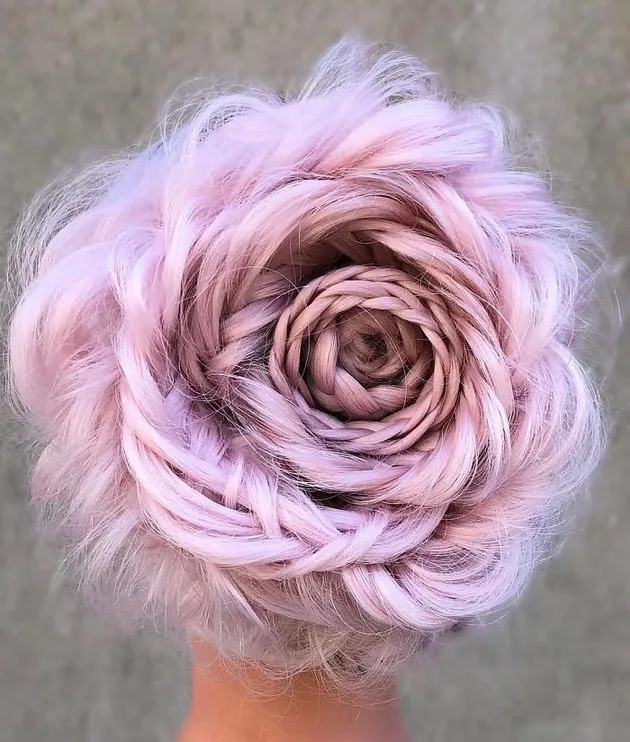 Rambut Kepang Mawar