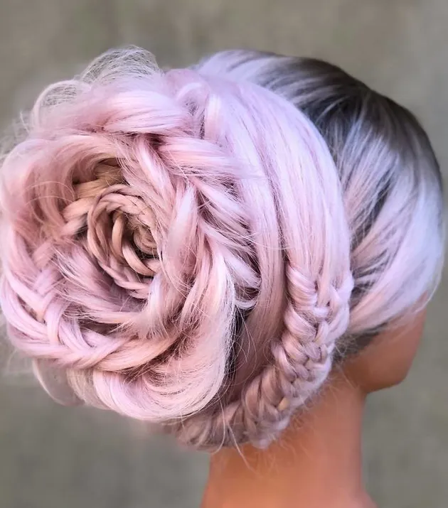 Rambut Kepang Mawar