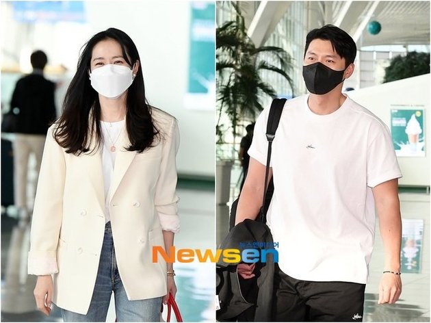 Photo of Hyun Bin and Son Ye Jin at the Airport Going to the US for Honeymoon, Arrived Separately but Still Happy