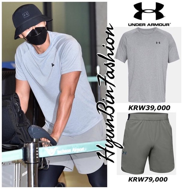 Hyun Bin's Photo at the Airport Returning from Jordan, Wearing Shorts and Leggings - Skin Turns Tanned