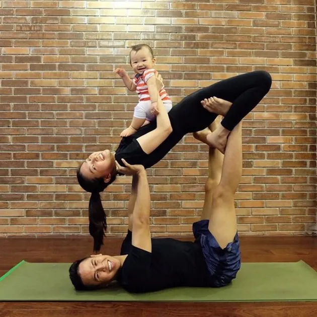 Sarwendah, Ruben, dan anaknya