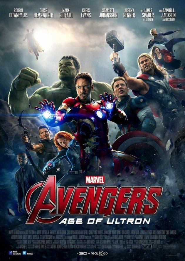 Avengers: Age of Ultron jadi salah satu film superhero yang masuk dalam 10 film terbaik 2015. Gimana pendapat kalian?