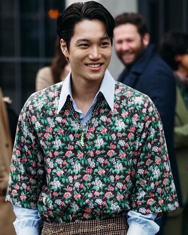 Photo of Kai EXO at Gucci Milan Fashion Week Event, the Handsome Flower Boy Awaited by Many Fans