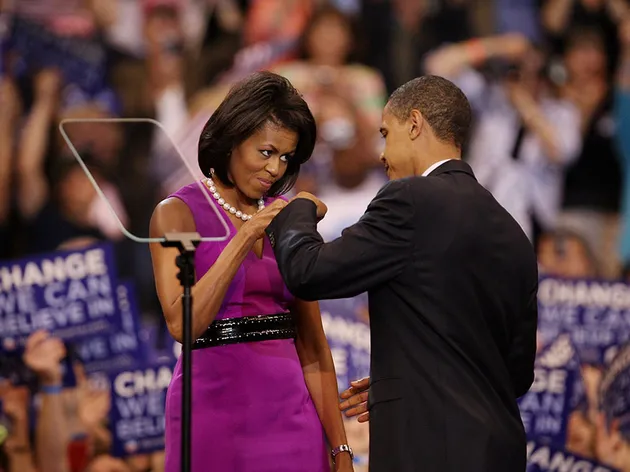 foto mesra Obama-Michelle