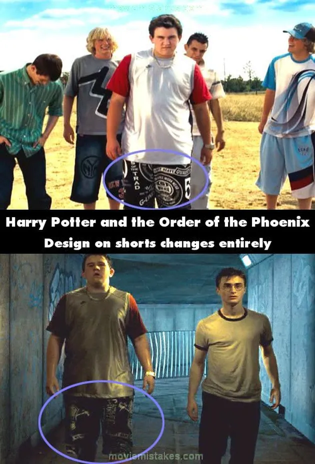 harry potter, bloopers, kesalahan film