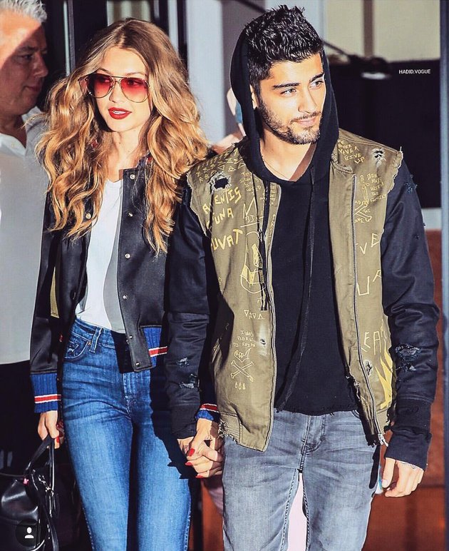 Foto Kisah Cinta Romantis Gigi Hadid Zayn Malik Bikin