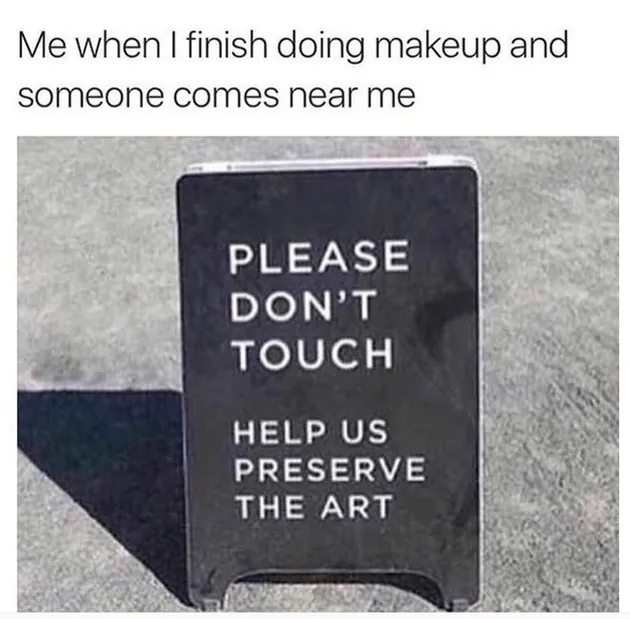 Meme Cewek Pakai Makeup