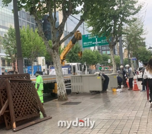 Photo of Transformer Condition on the Roadside After Being Hit and Run by Actress Kim Sae Ron, Causing Traffic Lights to be Out for Hours