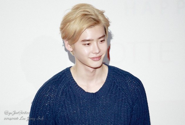 Photo of Lee Jong Suk with Various Hair Colors and Styles, from Blonde to Long and Captivating