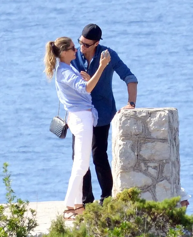 Tom Brady dan Gisele Bundchen di Italia