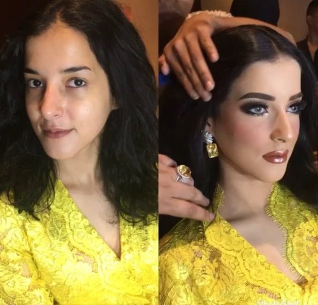 FOTO: MAKEUP DAN KEBAYA PERNIKAHAN TASYA FARASYA, YELLOW 