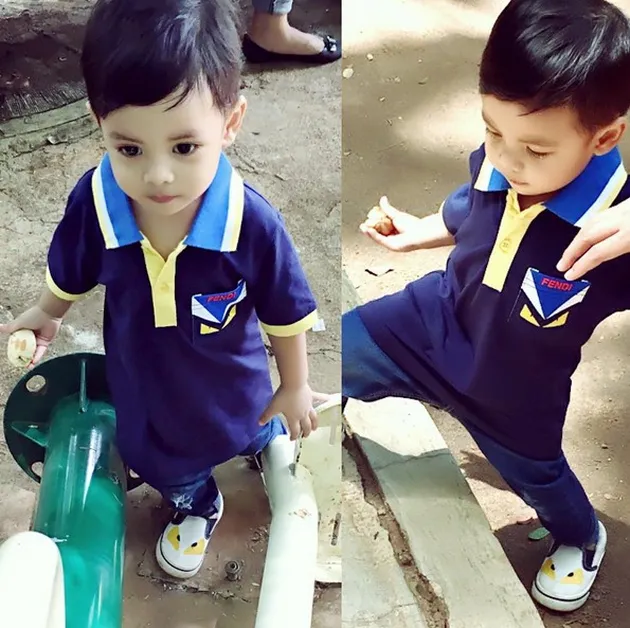 prilly aliando, malik, anak lucu, bayi lucu, maliq