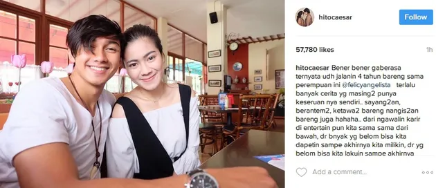 Caesar Hito dan Felicya Angelista