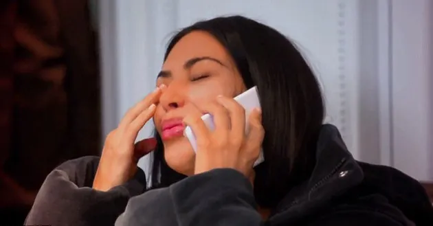 Kim Kardashian Menangis