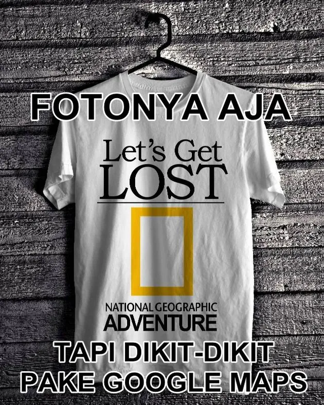 meme tulisan kaos sindiran