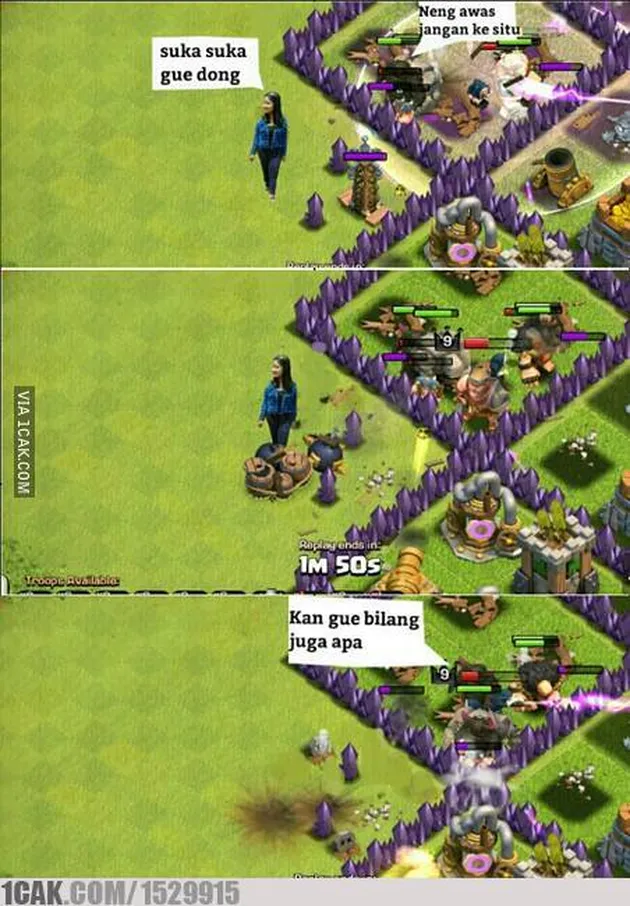 meme-meme kocak Hesti perusak taman bunga Amaryllis
