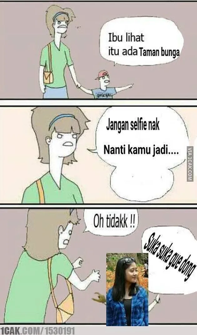 meme-meme kocak Hesti perusak taman bunga Amaryllis