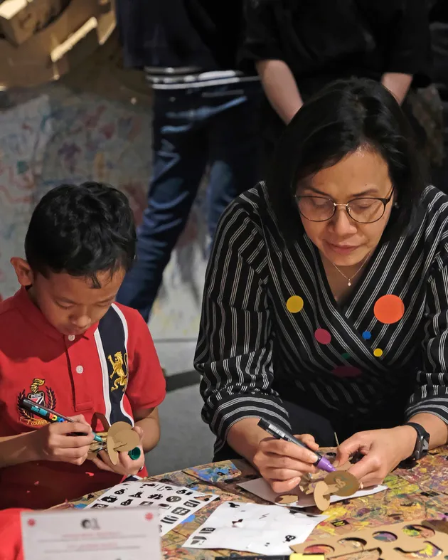 Menteri Sri Mulyani kunjungi Museum Macan