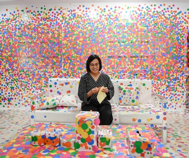 Menteri Sri Mulyani kunjungi Museum Macan