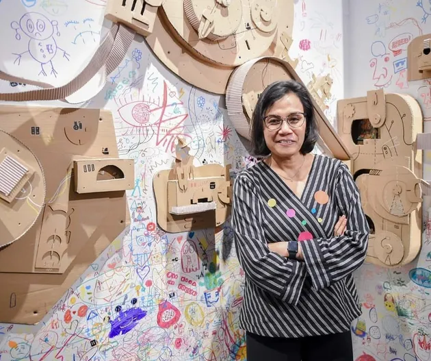 Menteri Sri Mulyani kunjungi Museum Macan