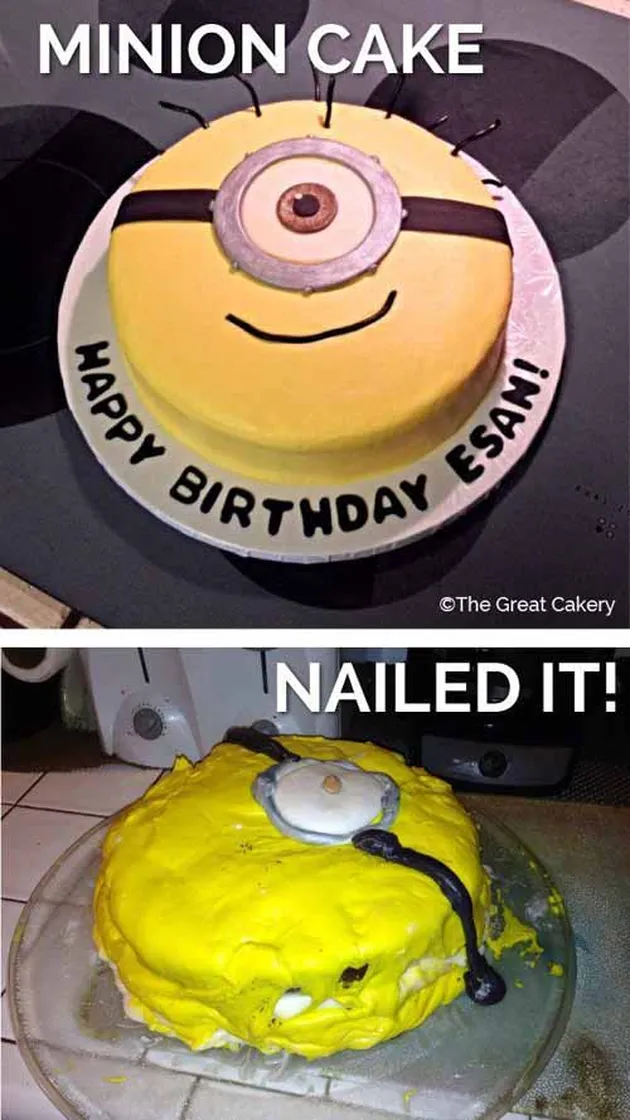 cake fail, momen fail, kue gagal, foto lucu