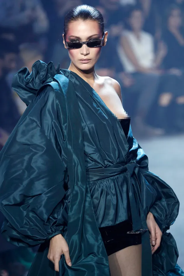 Bella Hadid Nip Slip