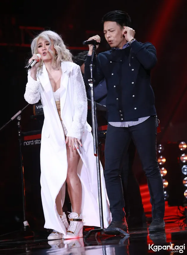 Begini aksi Agnez Mo saat tampil duet bareng NOAH.