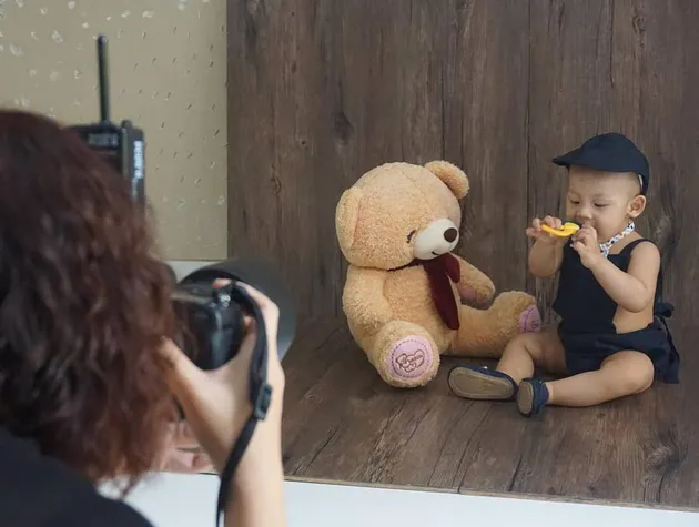 Putra Donita &amp; Adi Nugroho Pemotretan