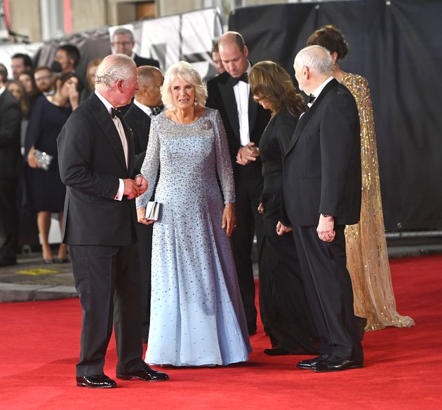 Photos of Prince Charles and Wife at the Premiere of James Bond Film 'NO TIME TO DIE', Camilla Parker Bowles Looks as Elegant as Kate Middleton