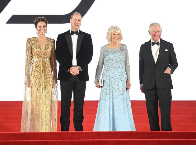 Photos of Prince Charles and Wife at the Premiere of James Bond Film 'NO TIME TO DIE', Camilla Parker Bowles Looks as Elegant as Kate Middleton