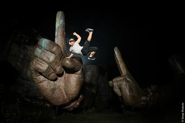 parkour, red bull, parkour atlet, candi borobudur