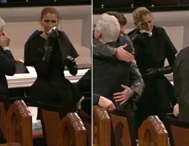 Celine Dion Menangis di Pemakaman Suami