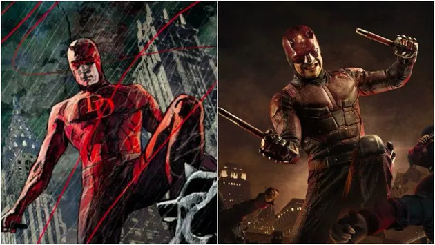 kostum superhero, perbandingan kostum superhero, film superhero