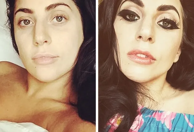 Seleb Hollywood Pakai dan Tanpa Make Up