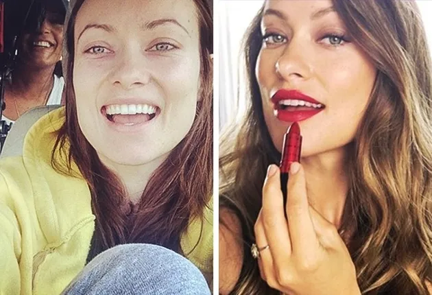 Seleb Hollywood Pakai dan Tanpa Make Up