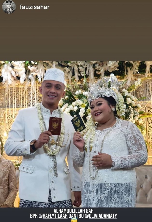 Olivia Nathania's Wedding Photos, Daughter of Nia Daniaty, Her Husband is a Correctional Analyst