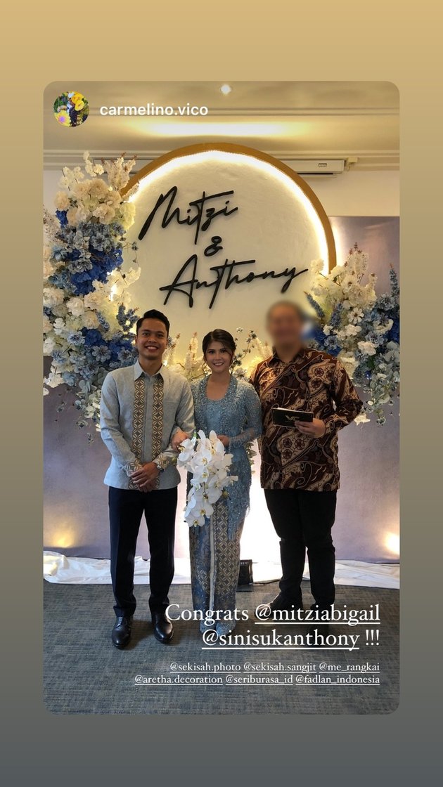 Selamat! Anthony Ginting dan Mitzi Abigail Resmi Jadi Suami Istri