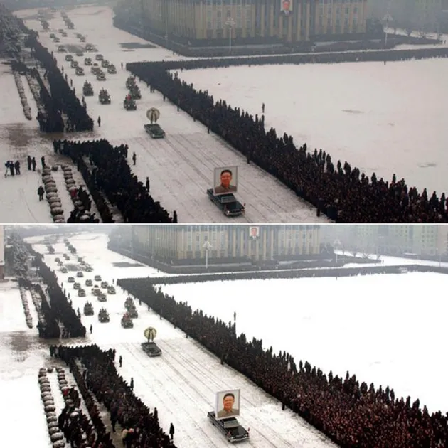 foto photoshop gagal Korea Utara