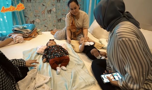 Photos of Aurel Hermansyah's Children's Playdate, Lesti and Nathalie Holscher, Ameena Smiles Seen with Leslar - Adzam Si Sule 'Sunda Bule'