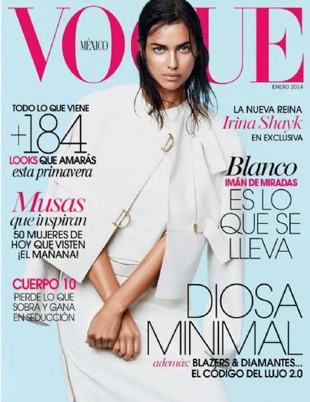 Pose Hot Irina Shayk di Cover Majalah